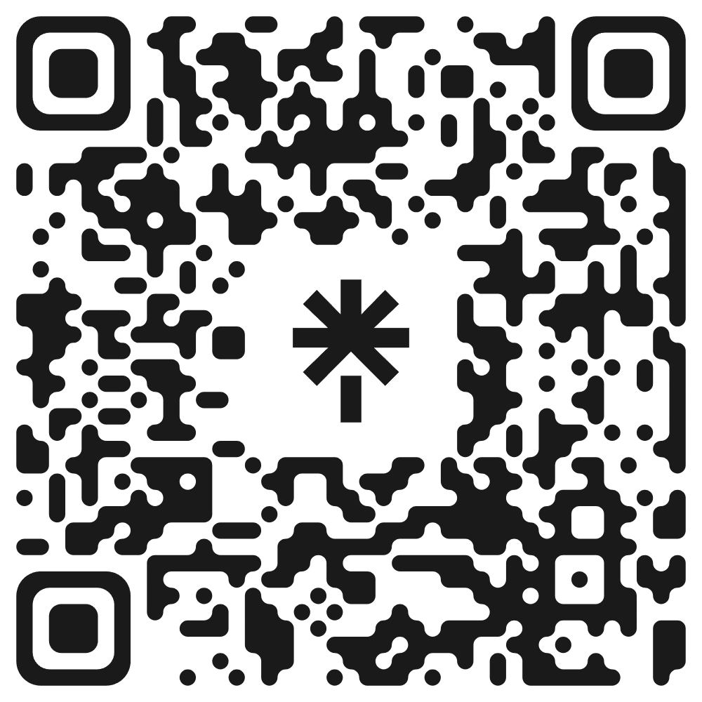 QR code linking to the festival Linktree for Facebook, WhatsApp and email updates